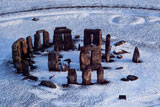 Stonehenge in the snow 