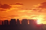 Sunset at Stonehenge on an inner circle tour