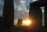 view from inside Stonehenge on an inner circle tour